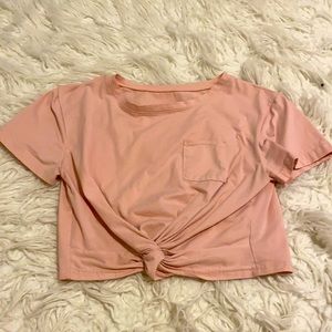 Cropped Dusty Pink Top